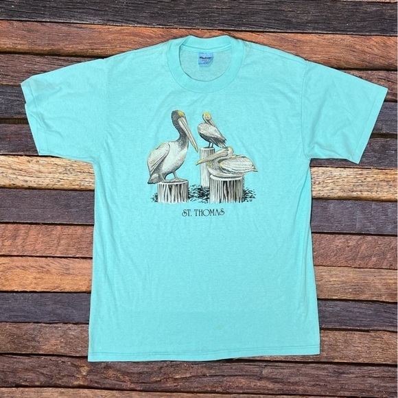 Vintage Other - Vintage 80s St Thomas  US Virgin Island Travel Tourism Vacation 1980s Tshirt
